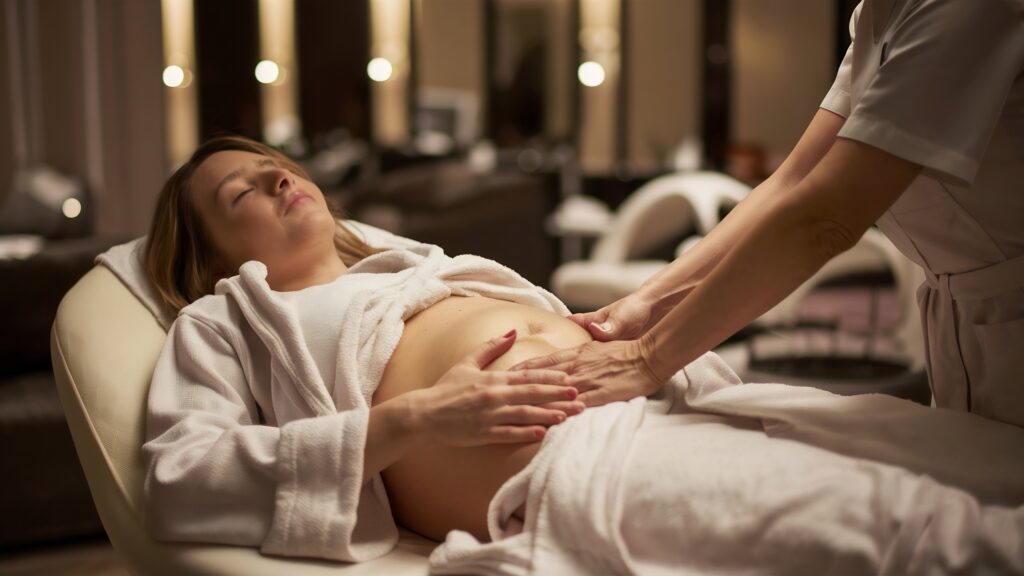 Postpartum massage techniques