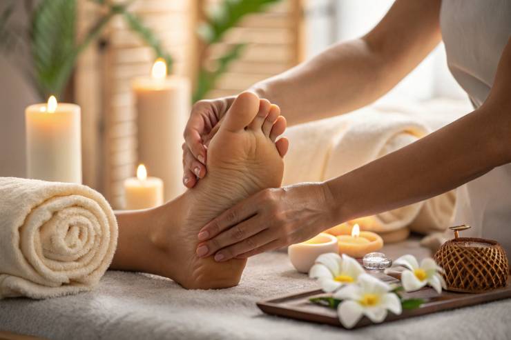 foot reflexology treatment