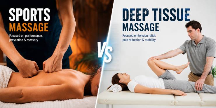 Deep Tissue vs Sports Massage